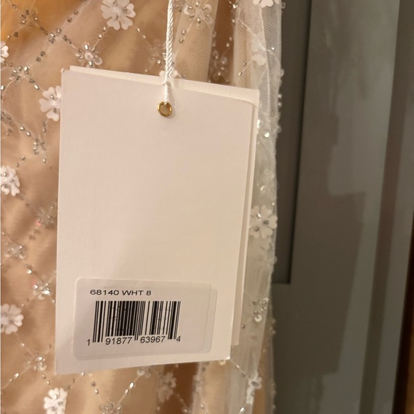 Mac Duggal Embellished Strapless Column Dress Size 8 - Picture 6 of 7